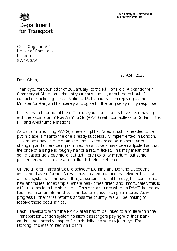 govt response