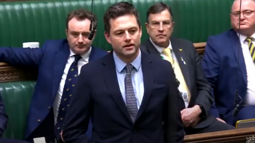 Chris speaking in Parliament about Ukraine