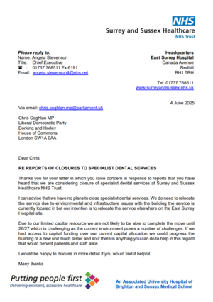 Angela Stevenson letter