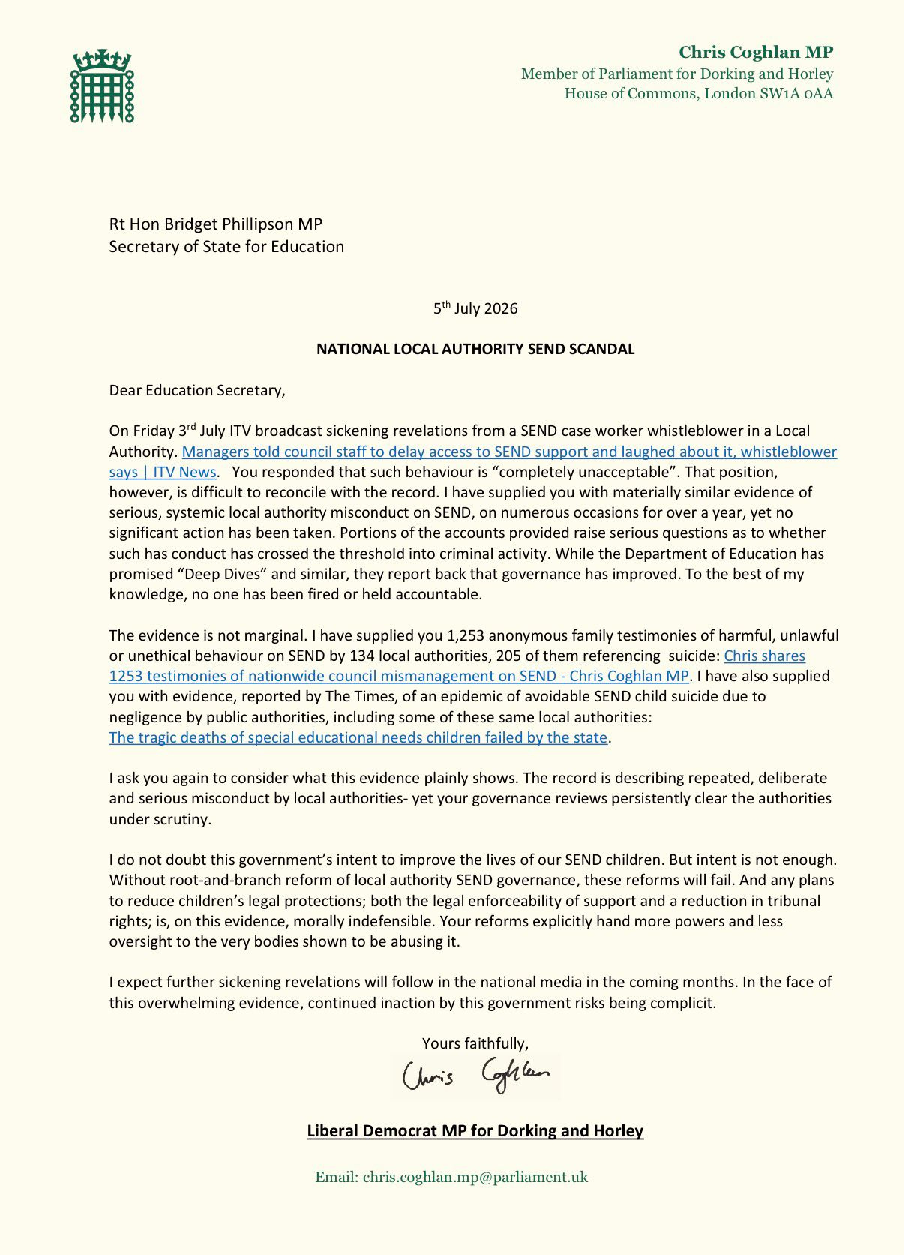 letter to ed sec re whistleblower