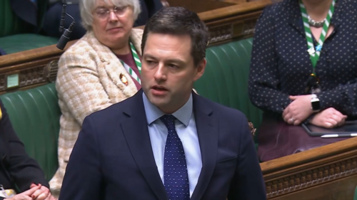 Chris Coghlan speaking in Parliament