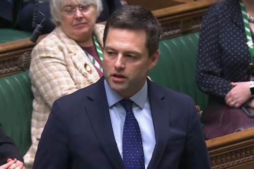 Chris Coghlan speaking in Parliament