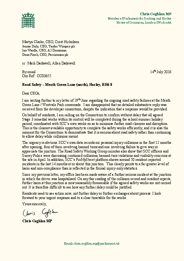 letter to consortium 